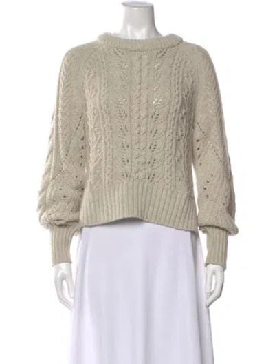 Pre-owned Veronica Beard Crew Neck Sweater In Neutral