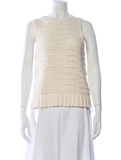 Pre-owned Veronica Beard Crew Neck Sweater In Neutral