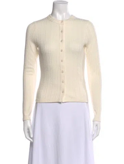 Pre-owned Veronica Beard Crew Neck Sweater In Neutral