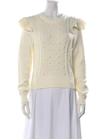 Pre-owned Veronica Beard Crew Neck Sweater In Neutral