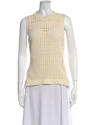 Pre-owned Veronica Beard Crew Neck Sweater In Neutral