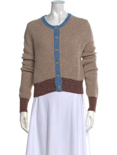 Pre-owned Veronica Beard Crew Neck Sweater In Neutral