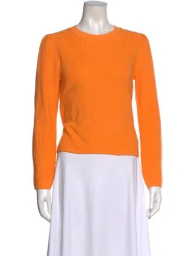 Pre-owned Veronica Beard Crew Neck Sweater In Orange