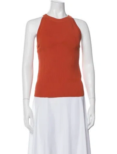 Pre-owned Veronica Beard Crew Neck Sweater In Orange