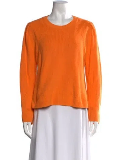 Pre-owned Veronica Beard Crew Neck Sweater In Orange