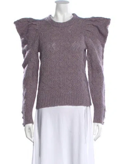 Pre-owned Veronica Beard Crew Neck Sweater In Purple