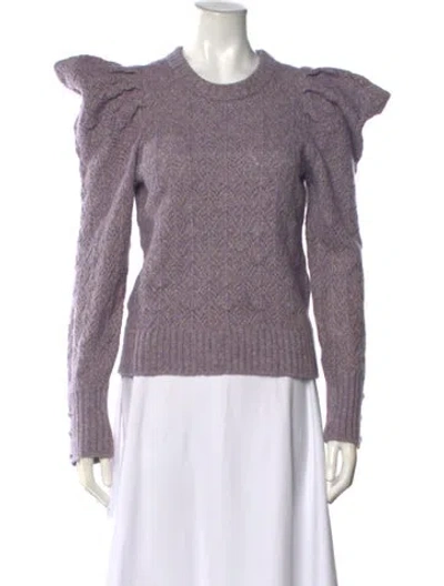 Pre-owned Veronica Beard Crew Neck Sweater In Purple