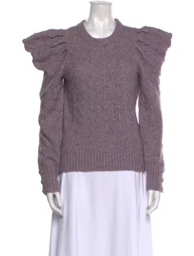 Pre-owned Veronica Beard Crew Neck Sweater In Purple