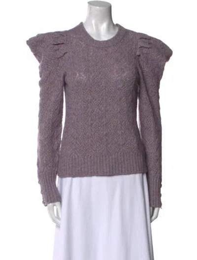 Pre-owned Veronica Beard Crew Neck Sweater In Purple