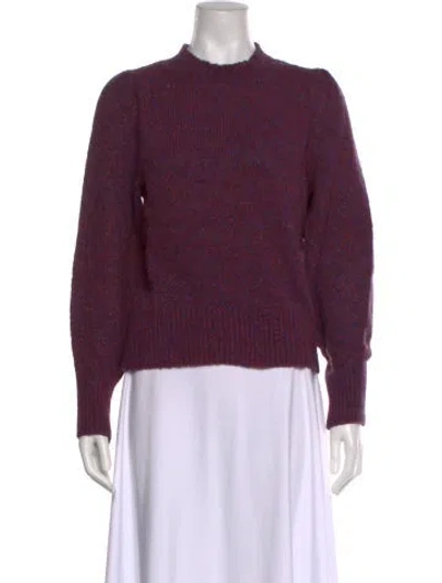 Pre-owned Veronica Beard Crew Neck Sweater In Purple