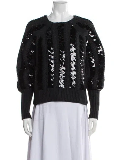 Pre-owned Veronica Beard Crew Neck Sweater W/ Tags In Black