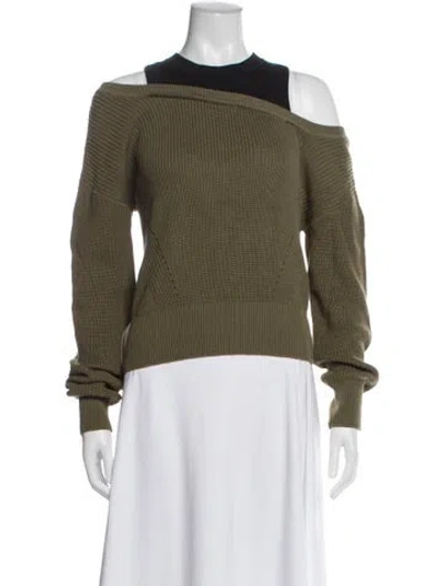 Pre-owned Veronica Beard Crew Neck Sweater W/ Tags In Green