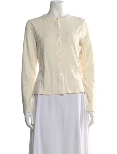 Pre-owned Veronica Beard Crew Neck Sweater W/ Tags In White
