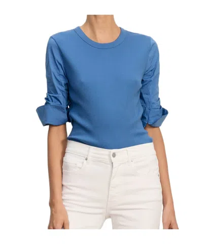 Veronica Beard Crew Neck T-shirt In Blue