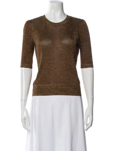 Pre-owned Veronica Beard Crew Neck Three-quarter Sleeve Top