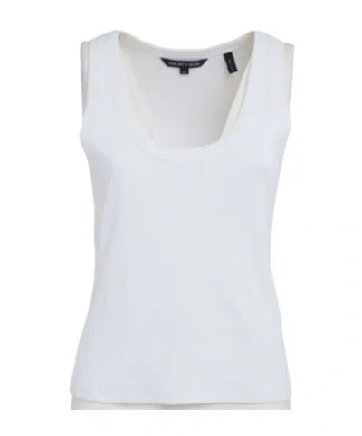 Veronica Beard Crew Neck Vest In White