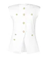 Veronica Beard Tamara Vest In White