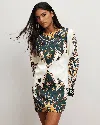 Veronica Beard Cromwell Mini Dress In Multi