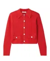 Veronica Beard Cropped Jacket In Red
