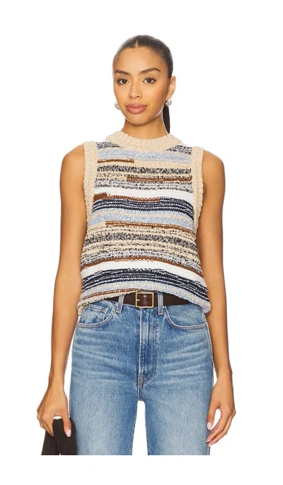 VERONICA BEARD CROPPED JERREL KNIT TANK