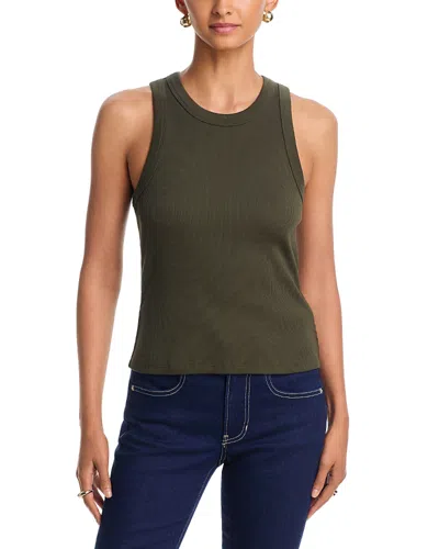 Veronica Beard Cropped Jordyn Tank In Green