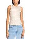 Veronica Beard Jordyn Stripe Cropped Tank Top