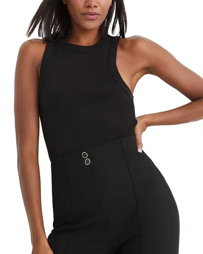 Veronica Beard Cropped Jordyn Tank Top In Black