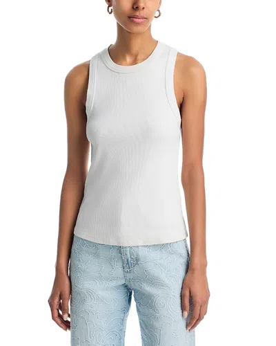 Veronica Beard Cropped Jordyn Tank Top In White