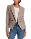Veronica Beard Cropped Rickie Dicke Jacket In Gray