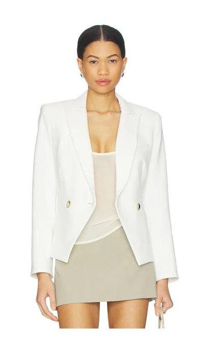 Veronica Beard Rickie Crop Dickey Jacket In White