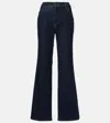 Veronica Beard Crosbie High-rise Wide-leg Jeans In Blue