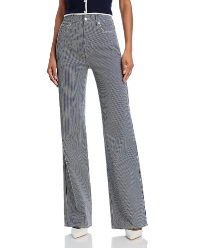 VERONICA BEARD CROSBIE HIGH RISE WIDE LEG JEANS IN SOLSTICE STRIPE
