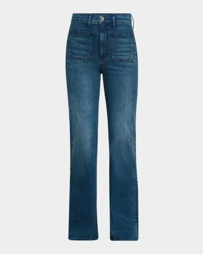 Veronica Beard Crosbie High-rise Wide Loafer Jeans In Northern Lights