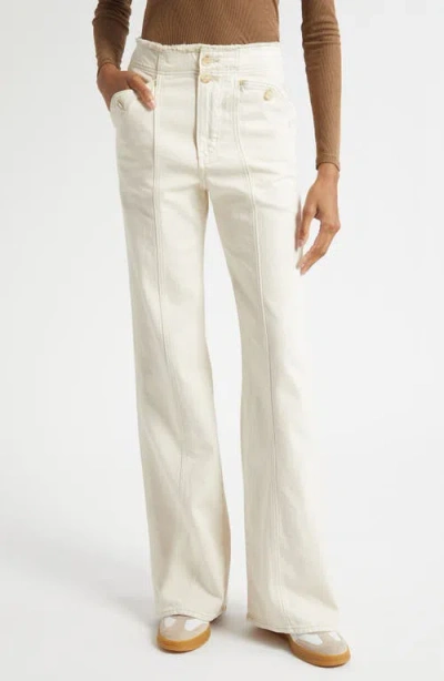 VERONICA BEARD VERONICA BEARD CROSBIE SEAMED HIGH WAIST WIDE LEG JEANS