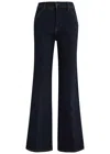 Veronica Beard Crosbie Wide-leg Jenas With Patch Pockets In Indigo