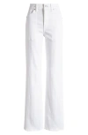 Veronica Beard Crosbie Slim Wide-leg Jean In White