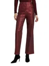 Veronica Beard Crosbie Wide-leg Coated Jeans In Red