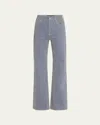 Veronica Beard Crosbie Wide-leg Stripe Jeans In Solstice Stripe