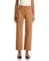 Veronica Beard Crosbie Wide Straight Leg Jeans In Acorn In Brown