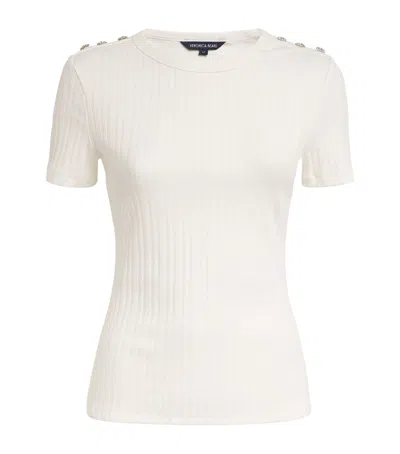 Veronica Beard Crystal-embellished Draya T-shirt In White