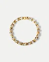 Veronica Beard Crystal Tubogas Collar Necklace In Gold