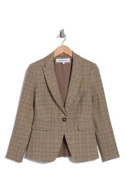 Veronica Beard Cutaway Dickey Jacket In Brown Multi