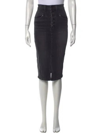 Pre-owned Veronica Beard Cutout Accent Midi Length Skirt W/ Tags In Black