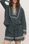 Veronica Beard Cyra Cotton Blend Top In Multi