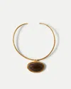 Veronica Beard Dakota Brown Agate Necklace