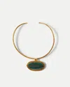 Veronica Beard Dakota Green Agate Necklace