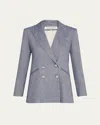 Veronica Beard Dale Dickey Jacket In Blue Melange