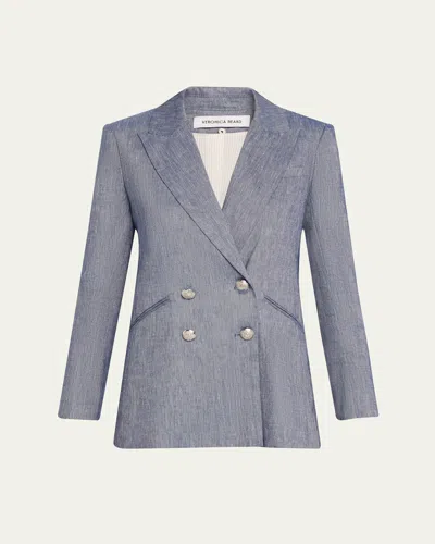 Veronica Beard Dale Dickey Jacket In Blue Melange