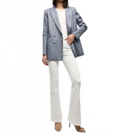 Veronica Beard Dale Dickey Jacket In Blue Melange In Multi