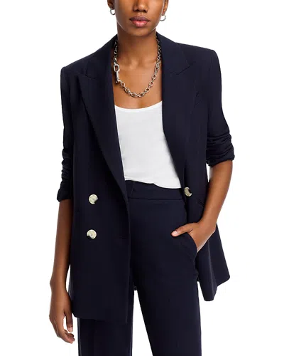 Veronica Beard Dale Dickey Peak Lapel Jacket In Navy/white